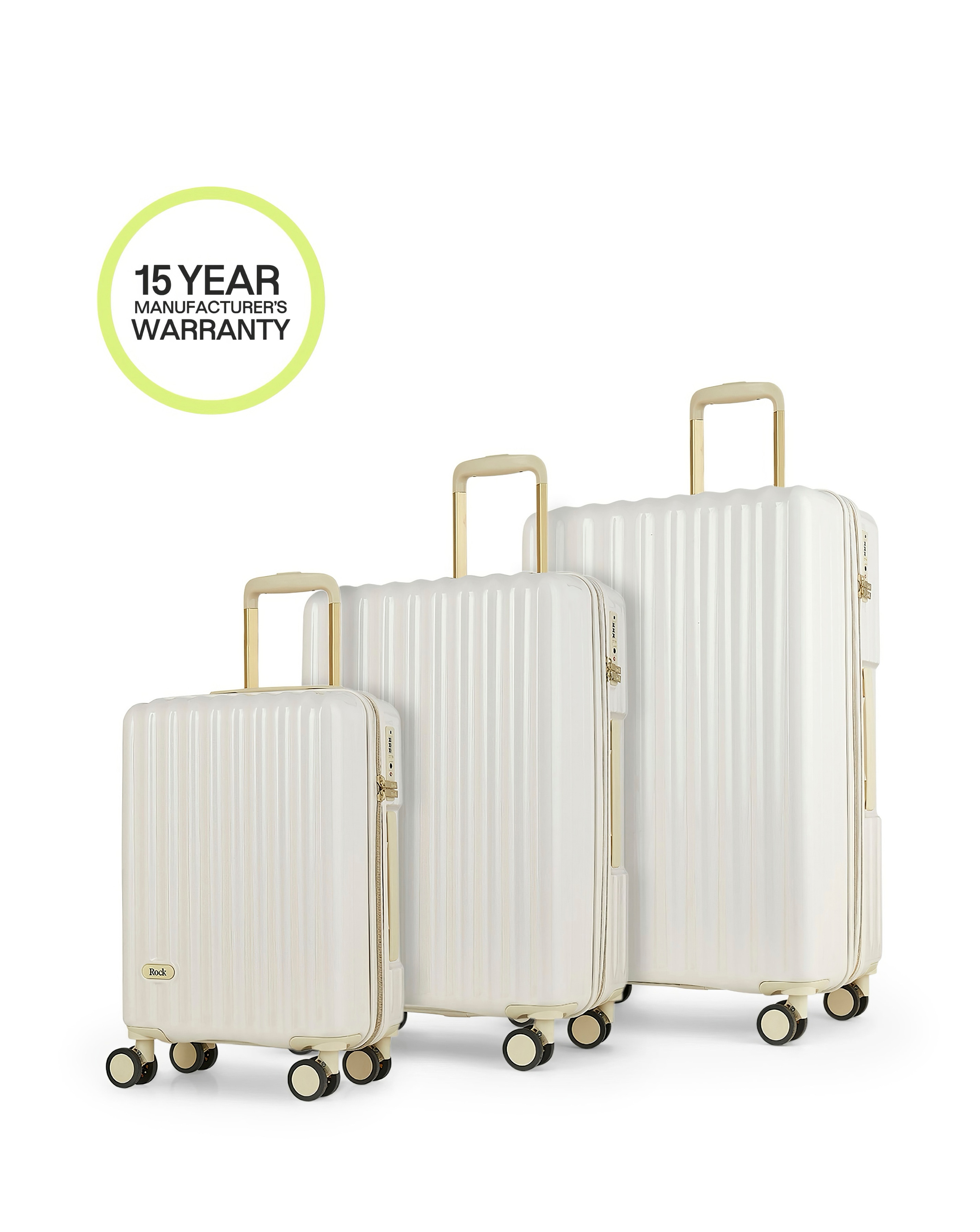 Rock Primrose 3pc Suitcase Set