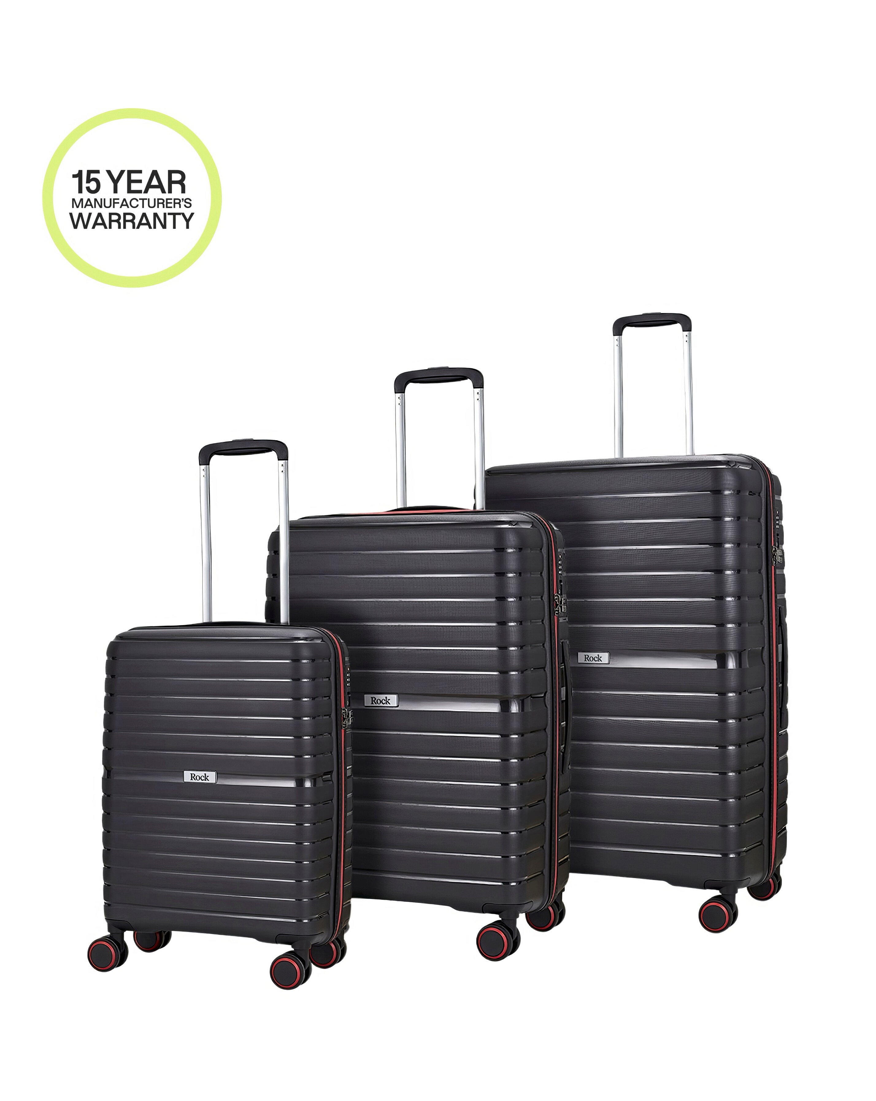 Rock Hydra-Lite 3pc Suitcase Set