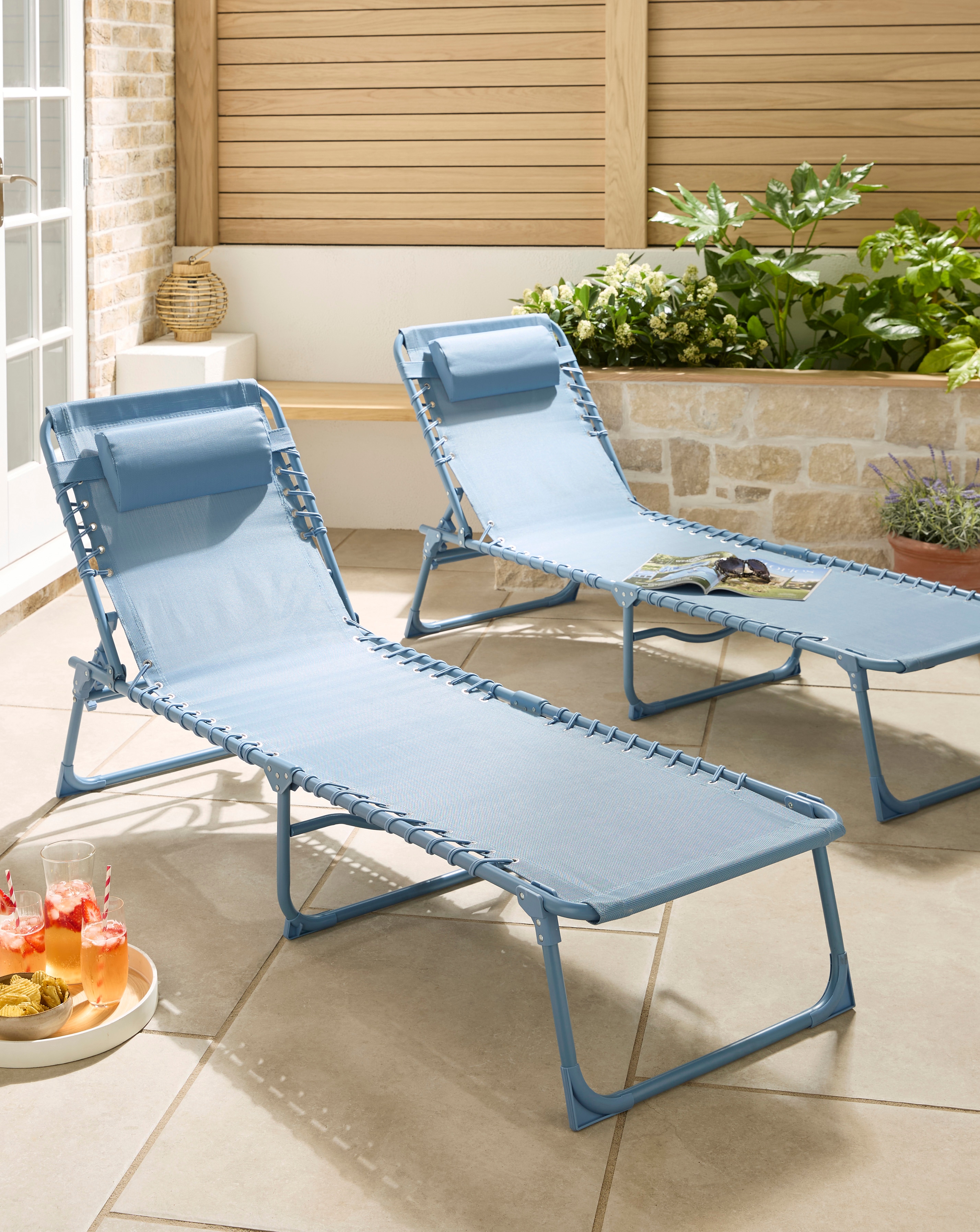 New In - Pair of Zero Gravity Sunloungers