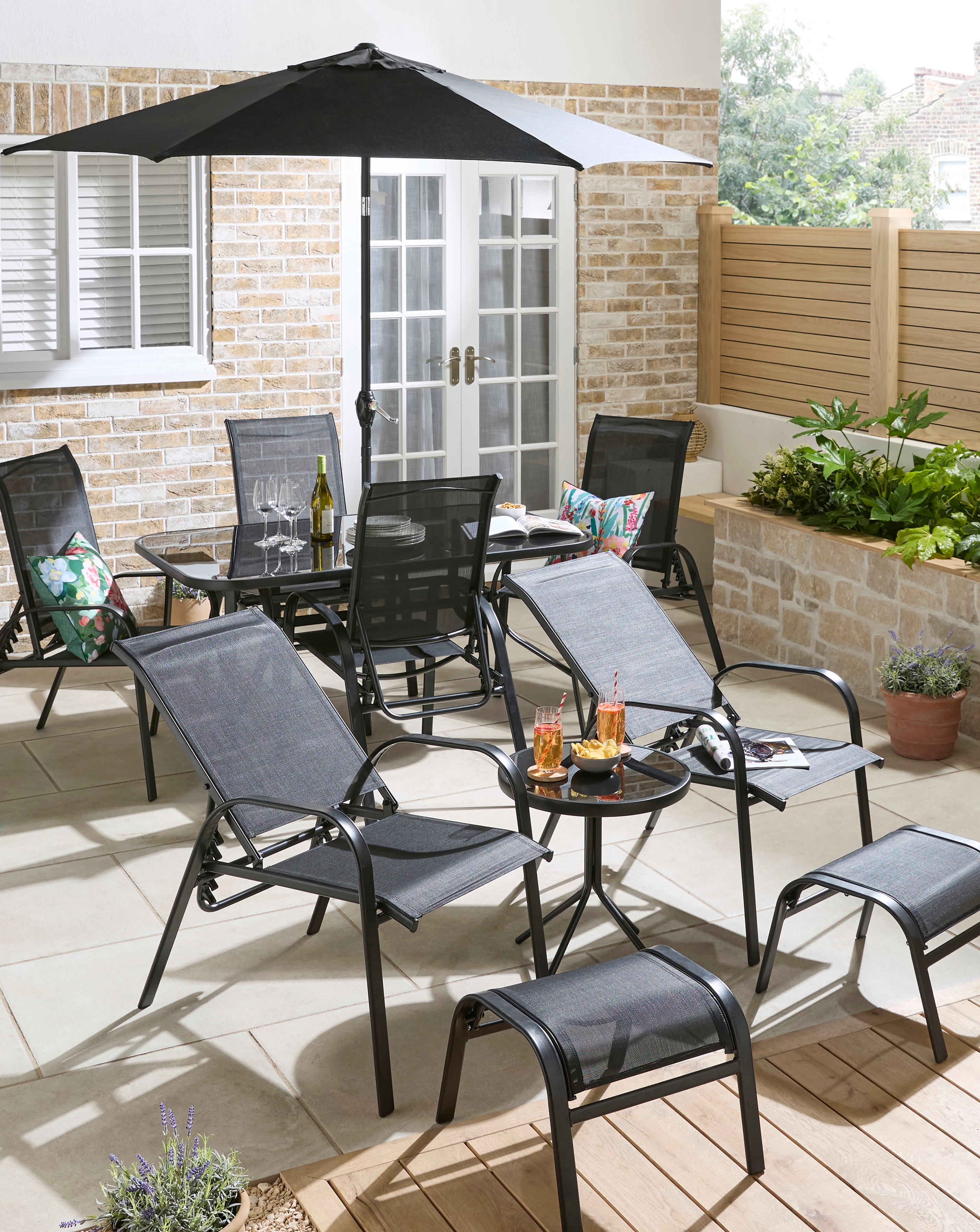 New In - Malaga 11 Piece Dining & Lounge Set