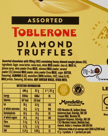 Toblerone Merry Christmas Bar and Assorted Truffles bundle