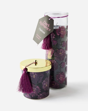 Dark Romance Opium Scented Candle and Tube Candle Set