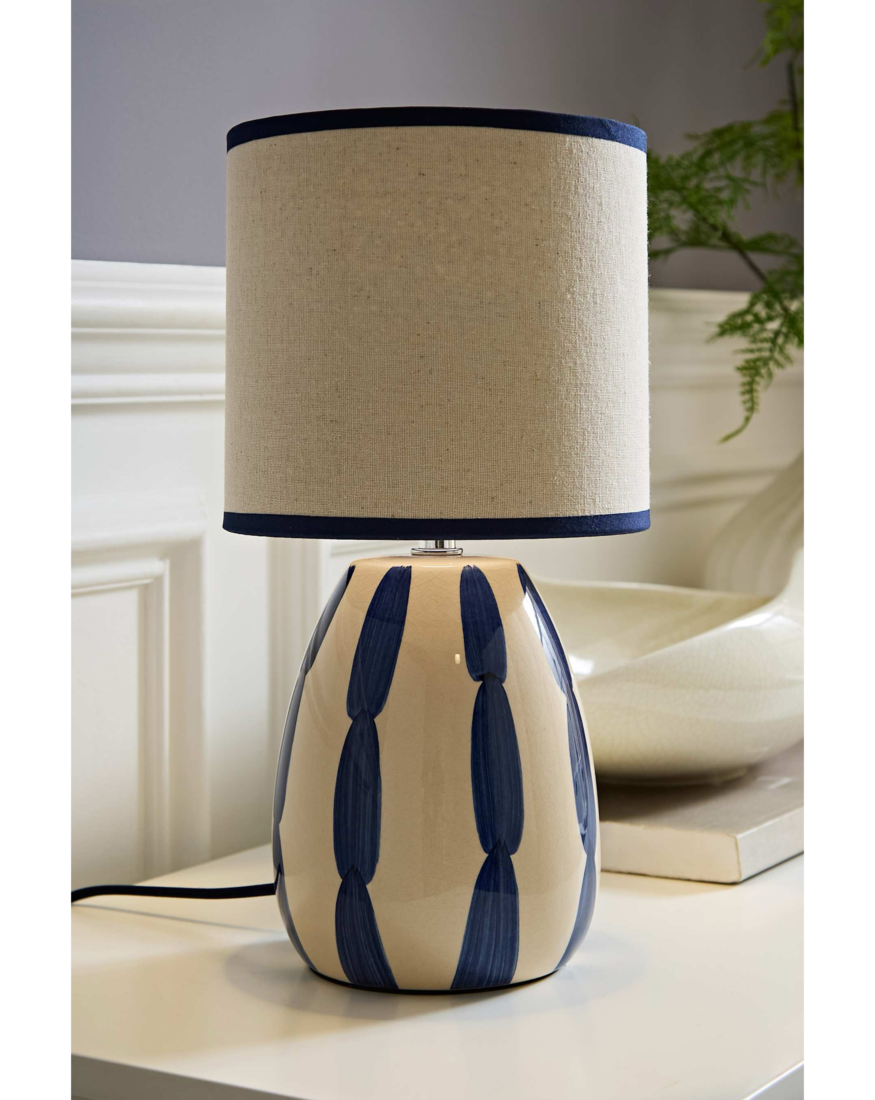 Brynn Painted Stripe Table Lamp