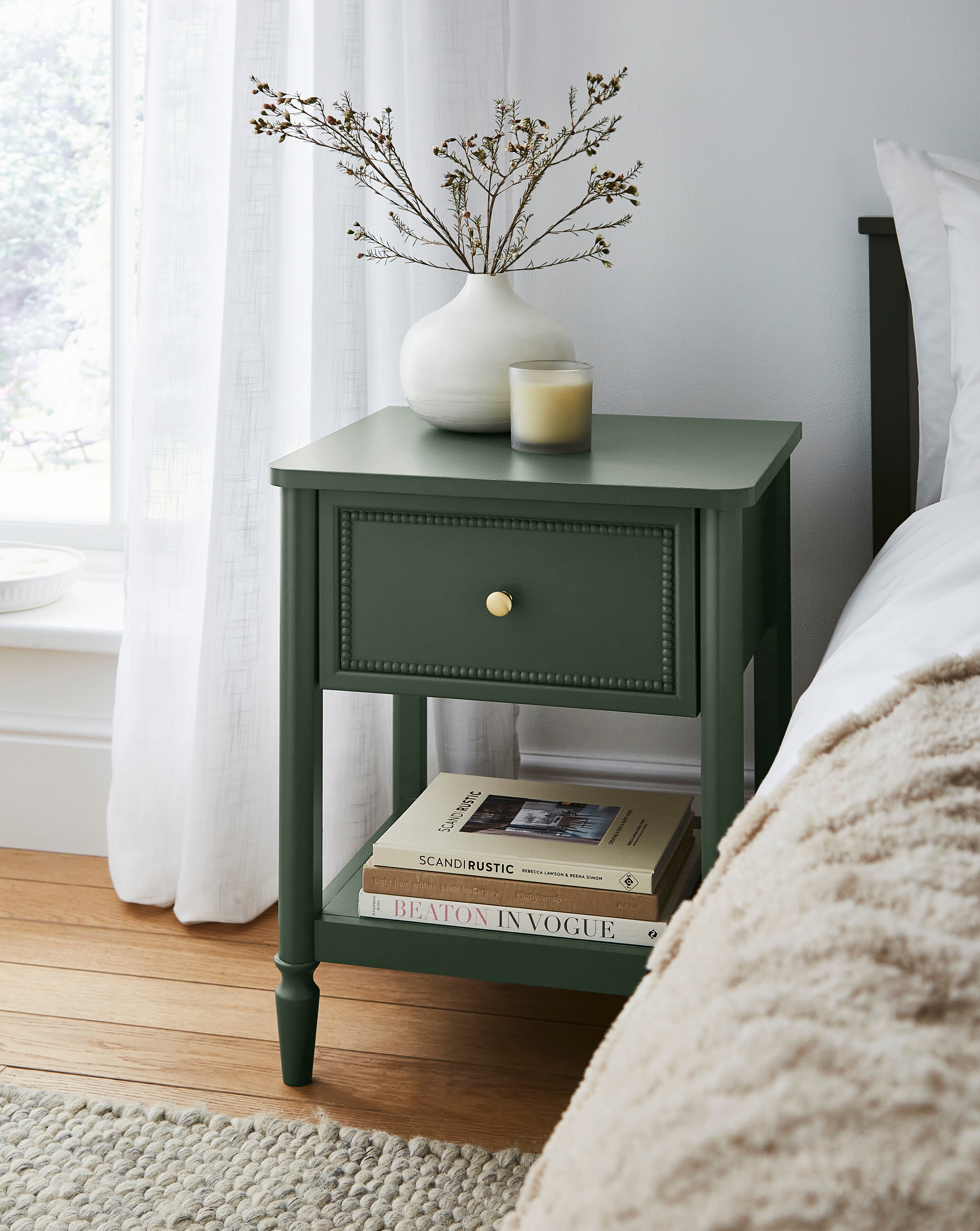 New In - Darcy Bobbin Trim Side Table