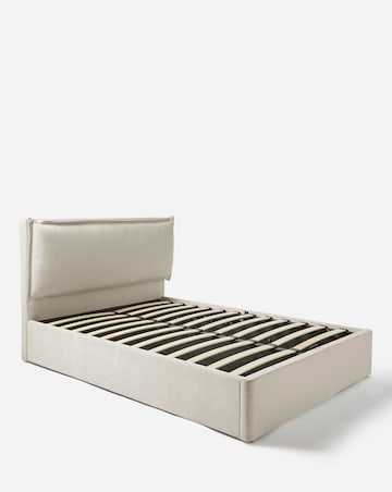 Naya Pillowback Fabric Ottoman Bed