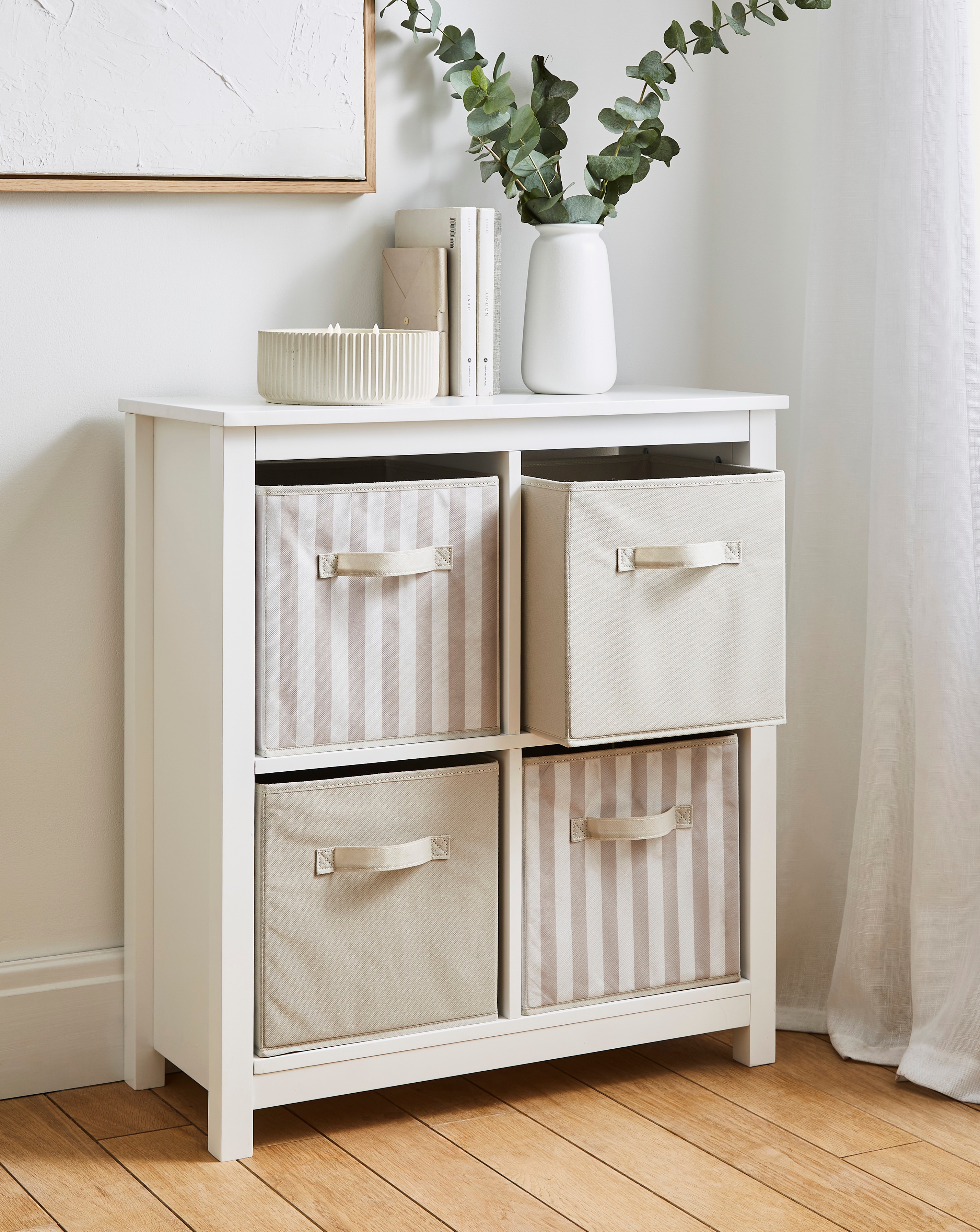 New In - Striped Set of 4 Storage Cubes