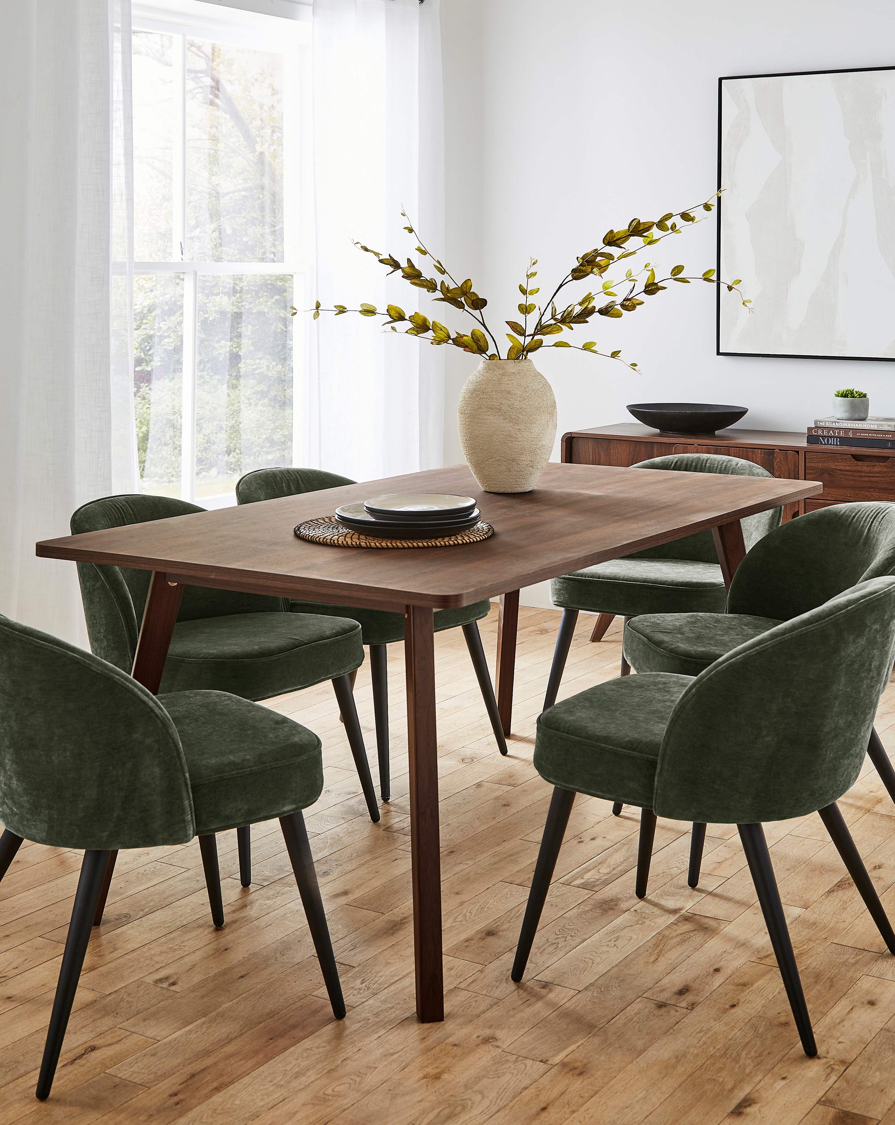 Oslo Dining Table with Emilie Chenille