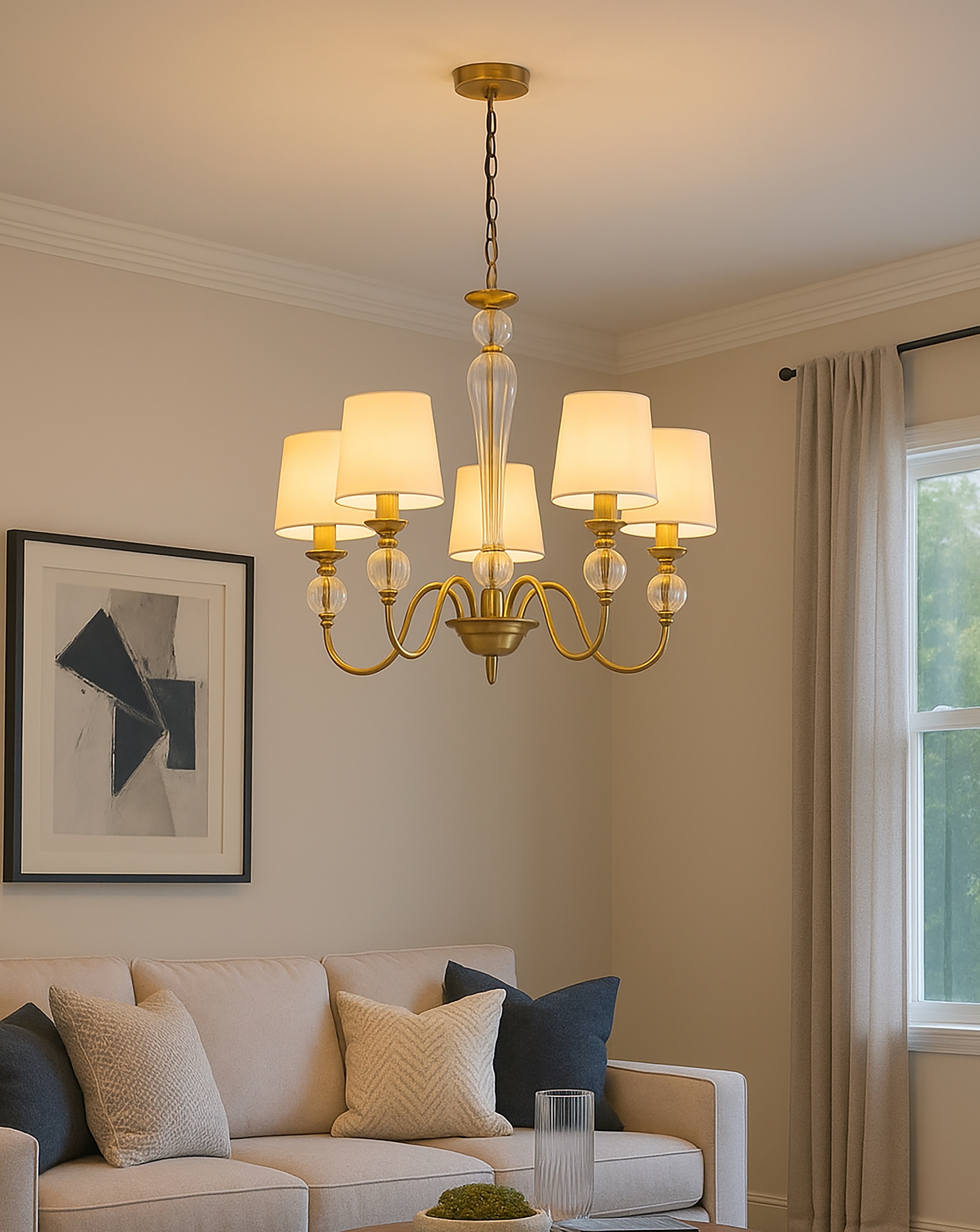 New In - 5 Arm Ceiling Light