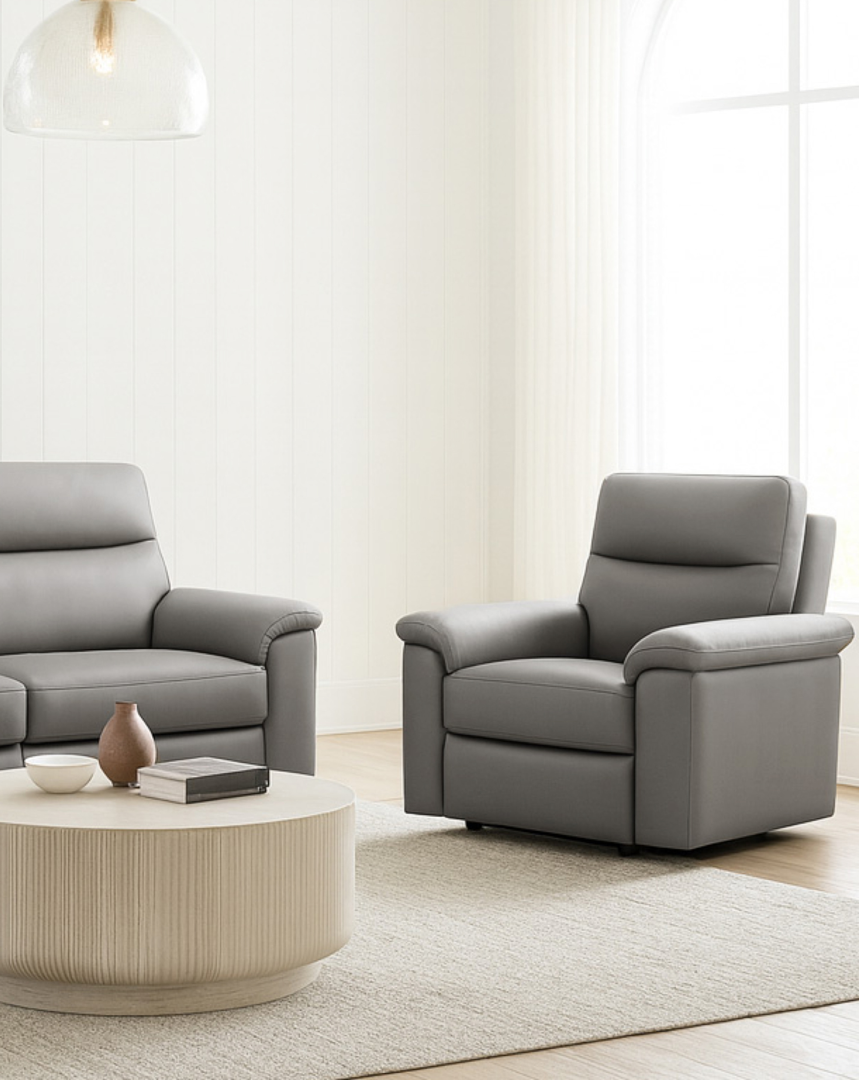 New In - Aspire Corvan Leather Recliner Chair