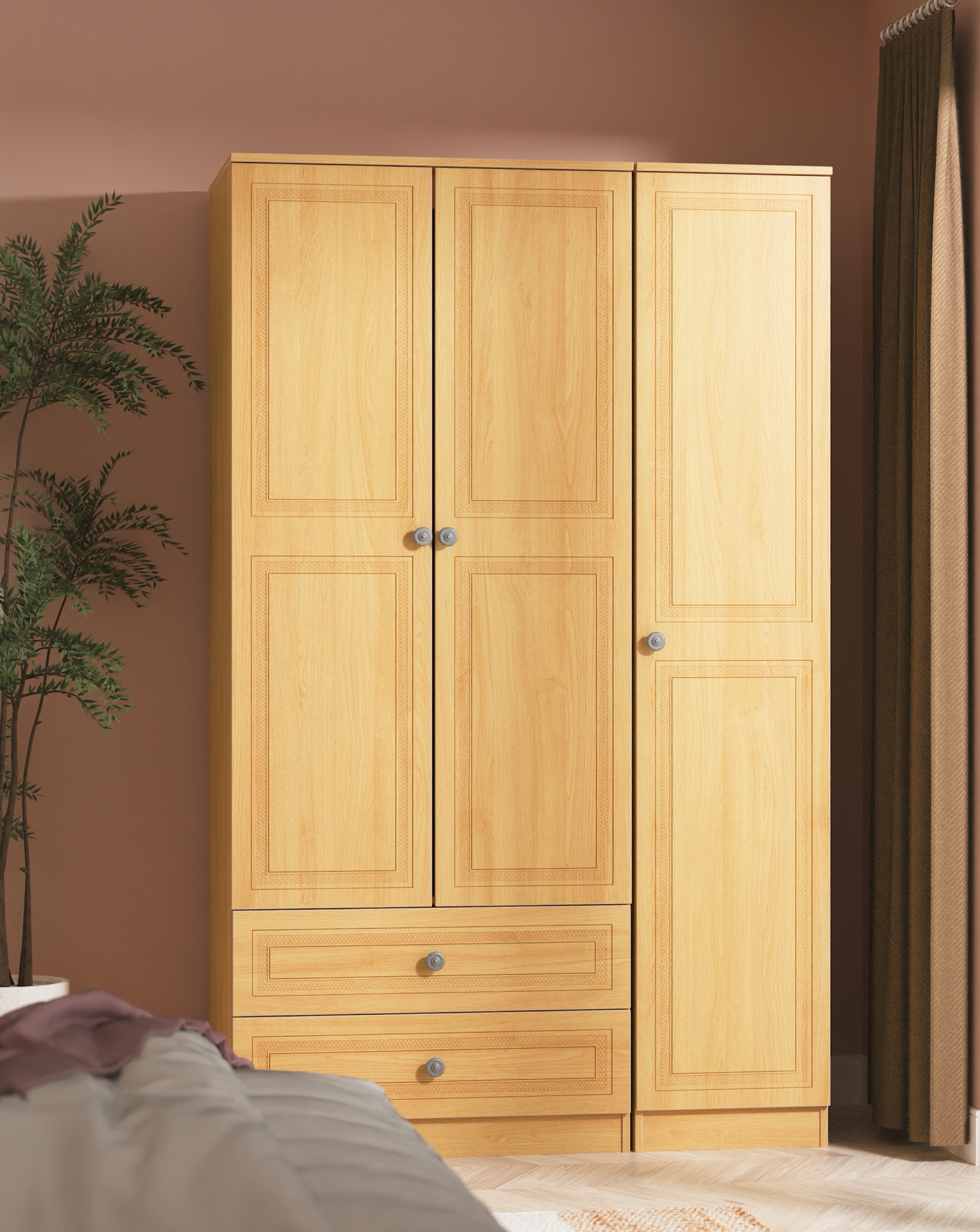 Richmond Triple Wardrobe 2 Drawers