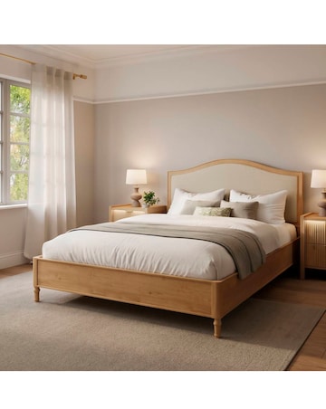 Emy French Style Wooden Hidden Ottoman Bed