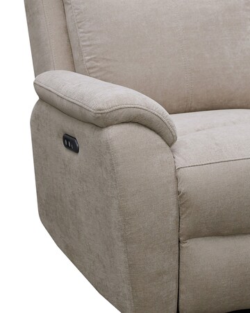 Aspire Kingsmere Fabric Power Recliner 2 seater sofa