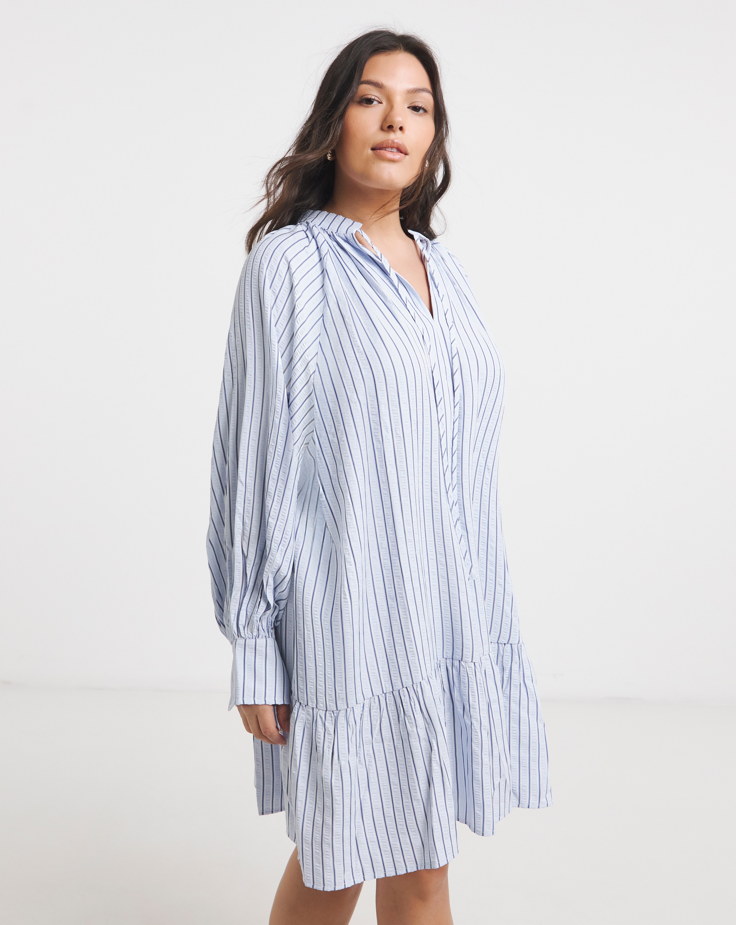 Stripe Shirt Dress