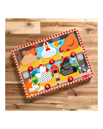 Melissa & Doug Magnetic Press & Pop Wooden Puzzle