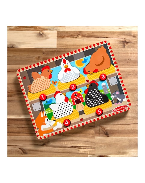 New In - Magnetic Press & Pop Wooden Puzzle