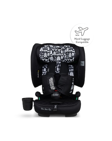 Cosatto On The Go i-Size Foldable Travel Car & Booster Seat - Silhouette