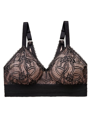 Glamorise Plus Size Luxe Lace Bralette 7012