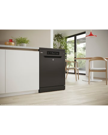 Hoover HF 3C7L0B 13 place Dishwasher - Black + installtion