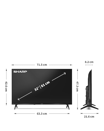 Sharp 1T-C32HE2245KB 32in Smart HD Tivo LED TV