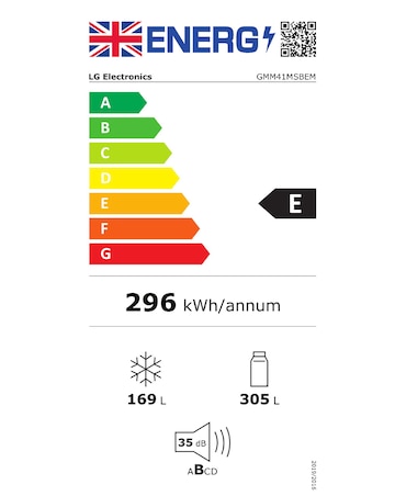 LG GMM41MSBEM Total No Frost American Fridge Freezer - Prime Silver