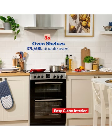 Russell Hobbs RH60EDOEH6011SS Double Oven Hob Cooker + Install