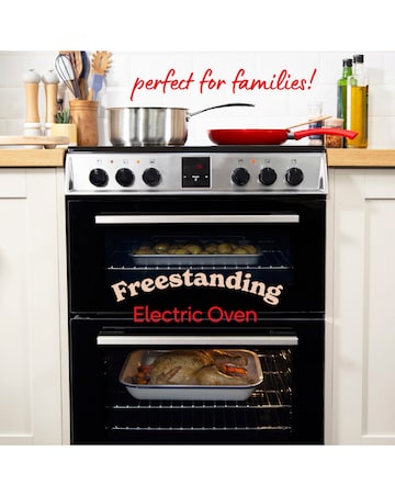 Russell Hobbs RH60EDOEH6011SS Double Oven Hob Cooker + Install