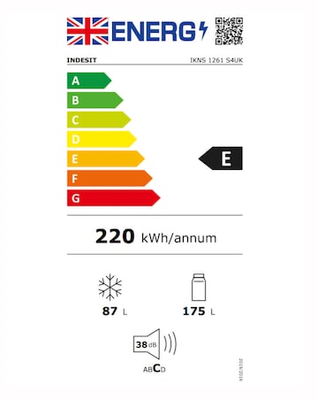 Indesit IKNS 1261 S4UK 60/40 Fridge Freezer Silver + Install