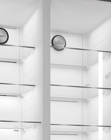 Hotpoint HPG2 6592 XP4UK Dual No Frost American Fridge Freezer Silver + Install