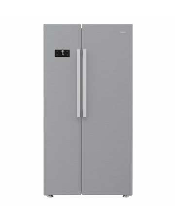 Hotpoint HPG2 6592 XP4UK Dual No Frost American Fridge Freezer Silver + Install