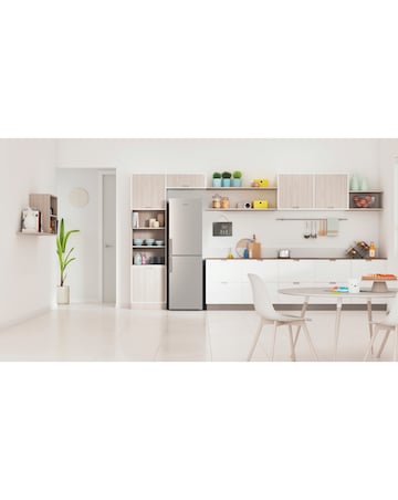 Indesit IB55732SUK 55cm Fridge Freezer Silver + Install