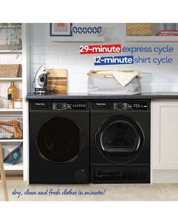 Russell Hobbs RH8CTD111B 8kg Condenser Tumble Dryer Black + Install