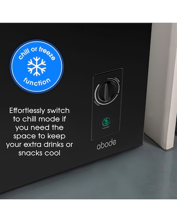 Abode A99CF0E1B Chest Freezer 99L Black + Install