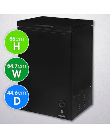 Abode A99CF0E1B Chest Freezer 99L Black + Install