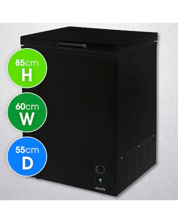 Abode A142CF0E1B Chest Freezer 142L Black + Install