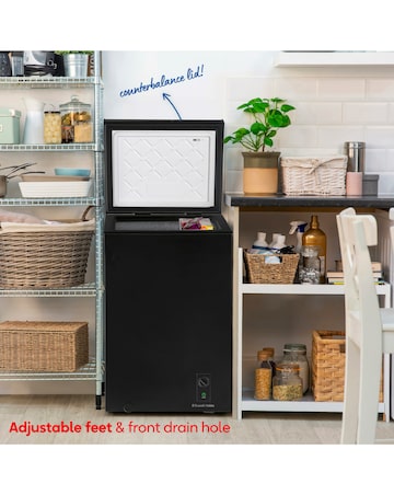Russell Hobbs RH99CF0E1B 99L Chest Freezer Black + Install