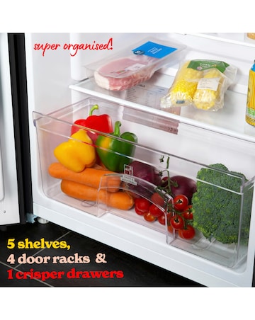 Russell Hobbs RH143LF552E1B Upright Freestanding Larder Fridge Black + Install