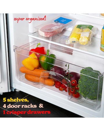 Russell Hobbs RH143LF552E1W Upright Freestanding Larder Fridge White + Install