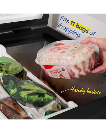 Russell Hobbs RH198CF0E1B 198L Chest Freezer Black + Install