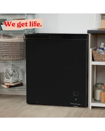 Russell Hobbs RH198CF0E1B 198L Chest Freezer Black + Install