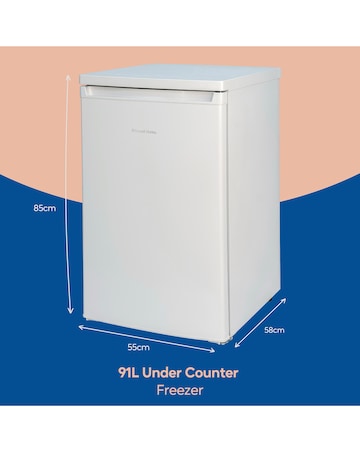 Russell Hobbs RH85UCFZ552E1W 55cm Freezer White + Install