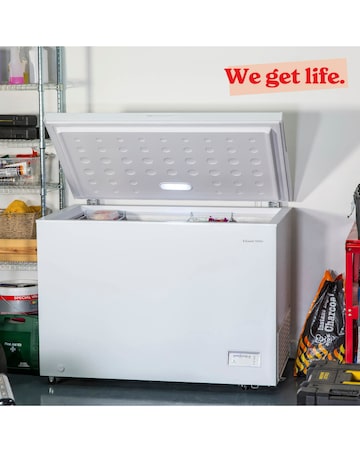Russell Hobbs RH300CF201W 300L Chest Freezer White + Install