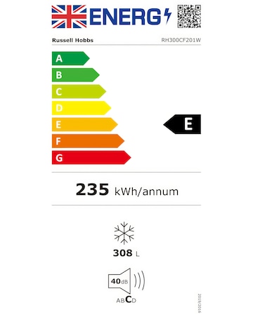 Russell Hobbs RH300CF201W 300L Chest Freezer White + Install