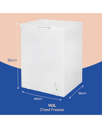 Russell Hobbs RH142CF0E1W Chest Freezer - White + Install