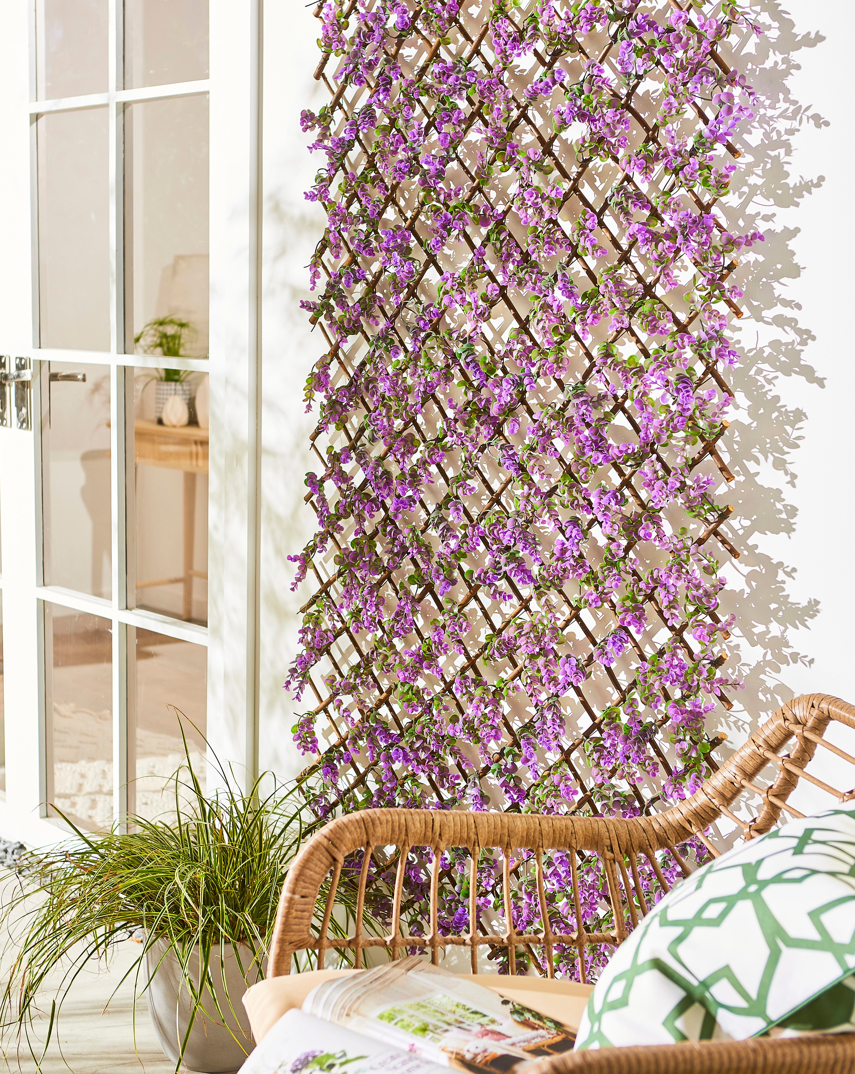 Vivid Violet Trellis 180 x 90 cm