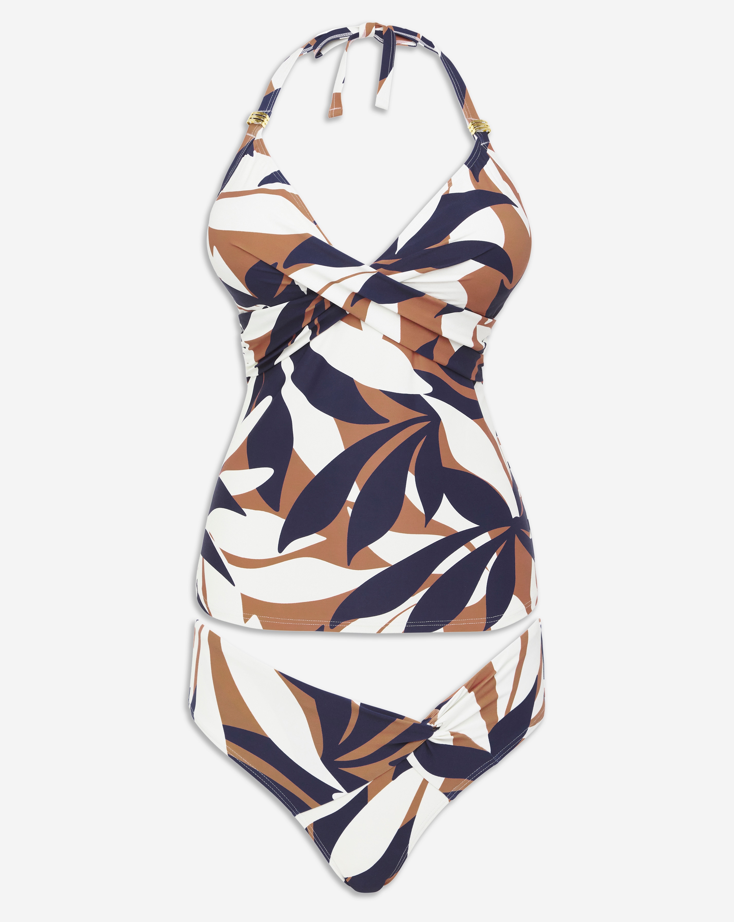 MAGISCULPT Twist Front Tankini Set