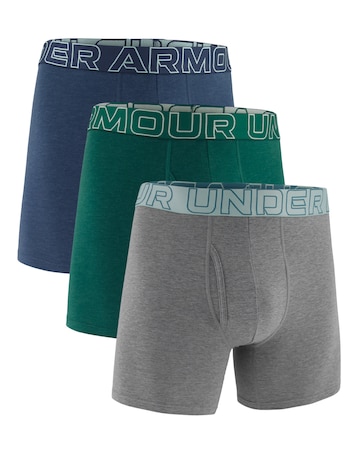Under Armour Performance Cotton 6Inch 3 Pack Boxers