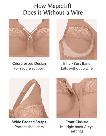 Glamorise Plus Size MagicLift Natural Shape Bra 1210