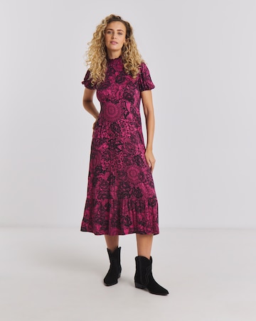 Joe Browns Lovely Lace Print Jersey Dress