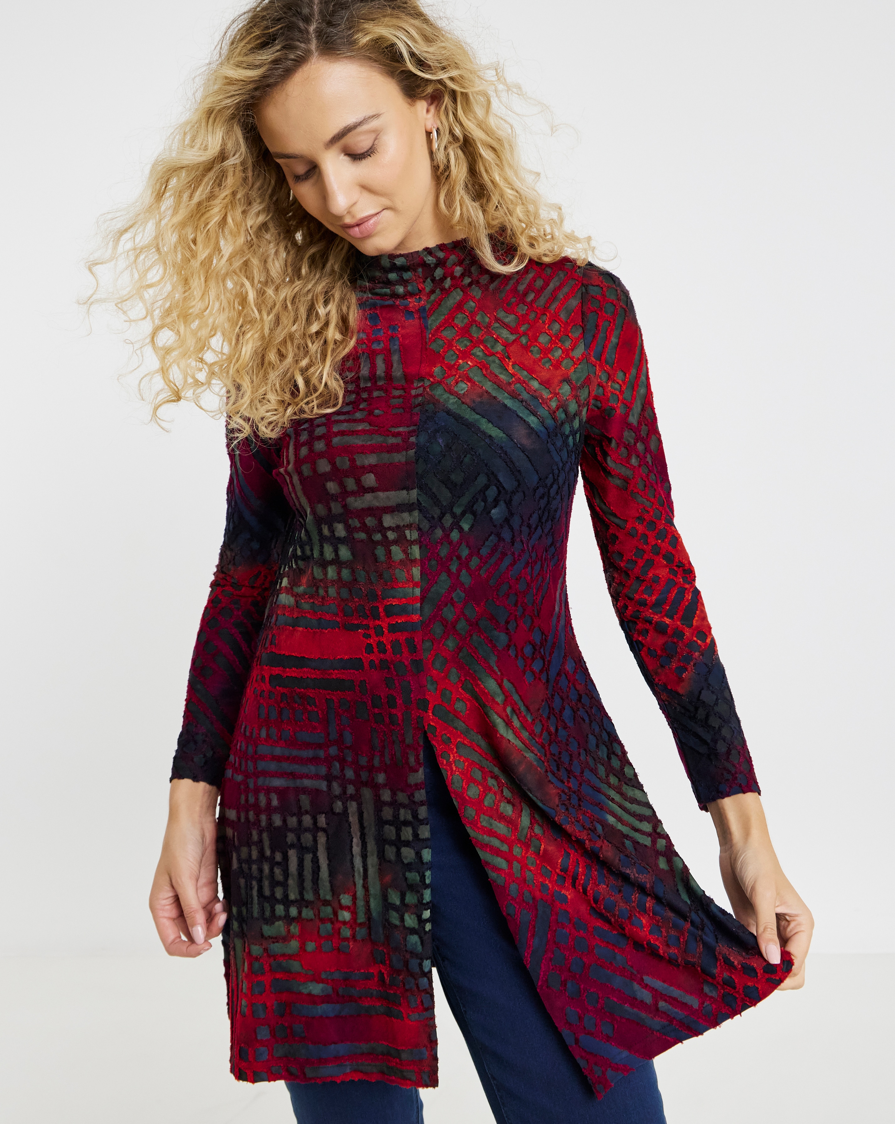 Joe Browns Evelyn Burn Out Jersey Tunic