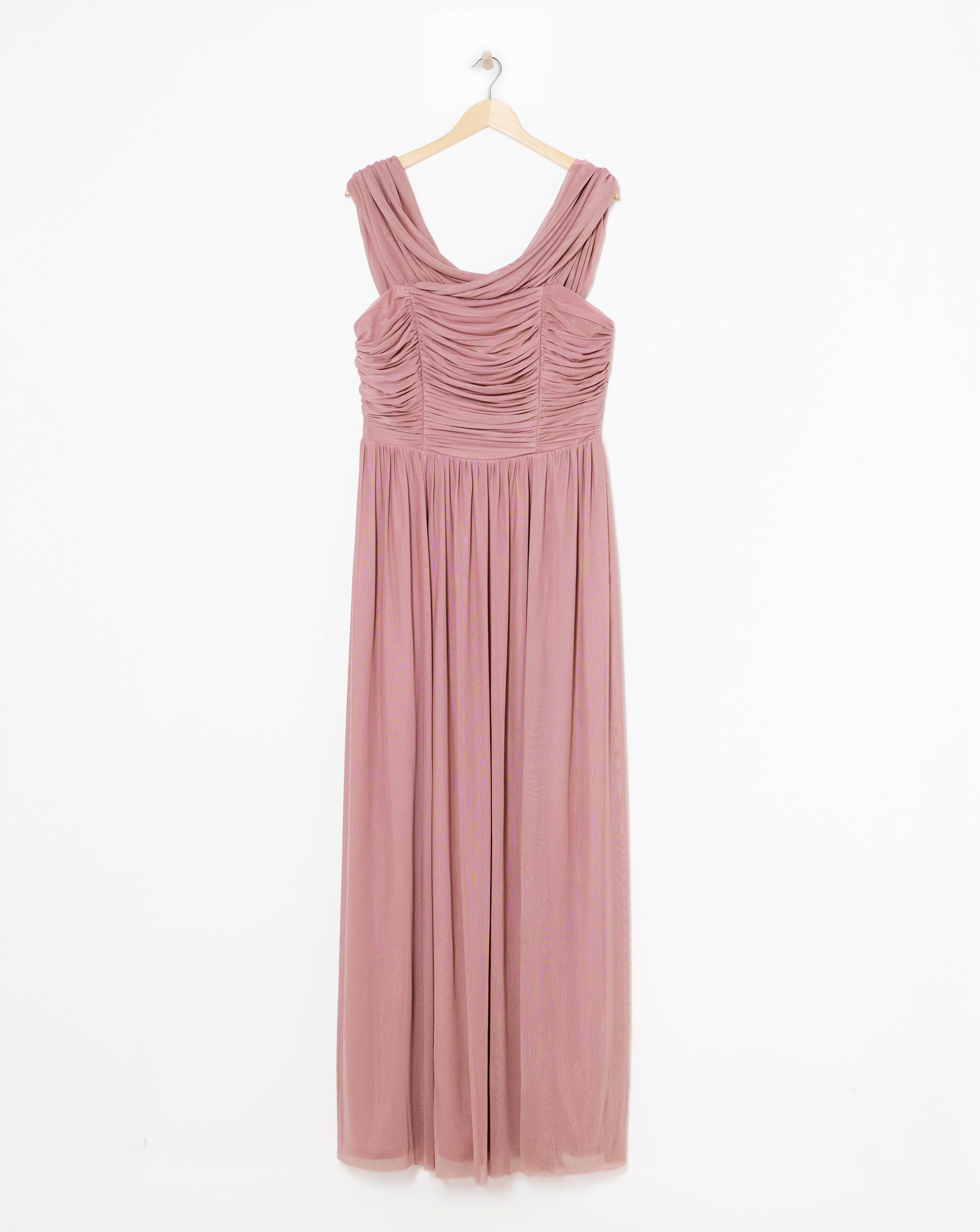 Little Mistress Bardot Split Maxi Dress